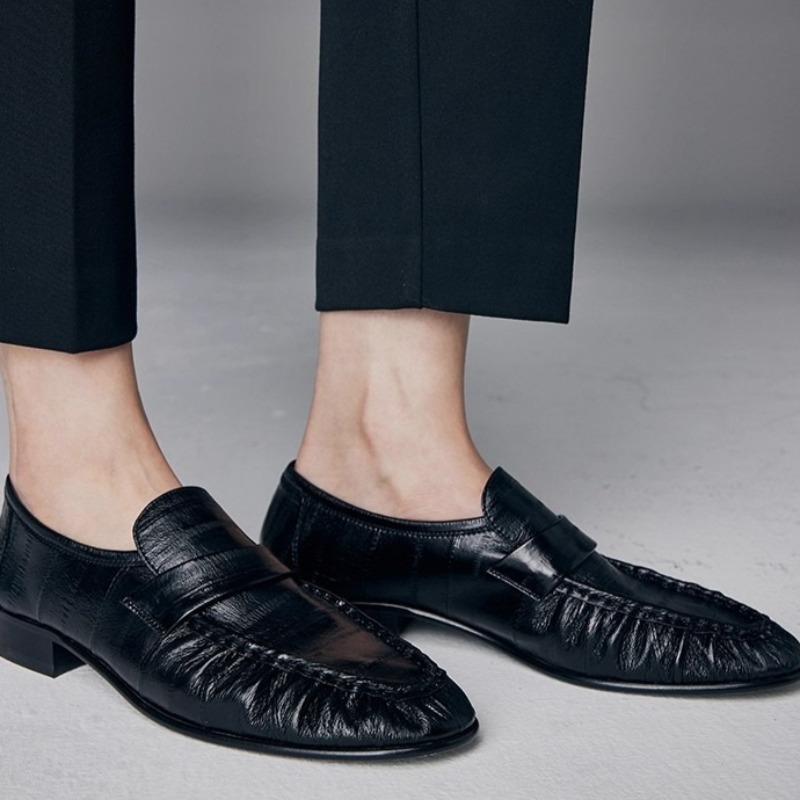 Women Shoes Heels - Luxuriöse Damenschuhe Neue Handgefertigte Echtleder-Loafer für