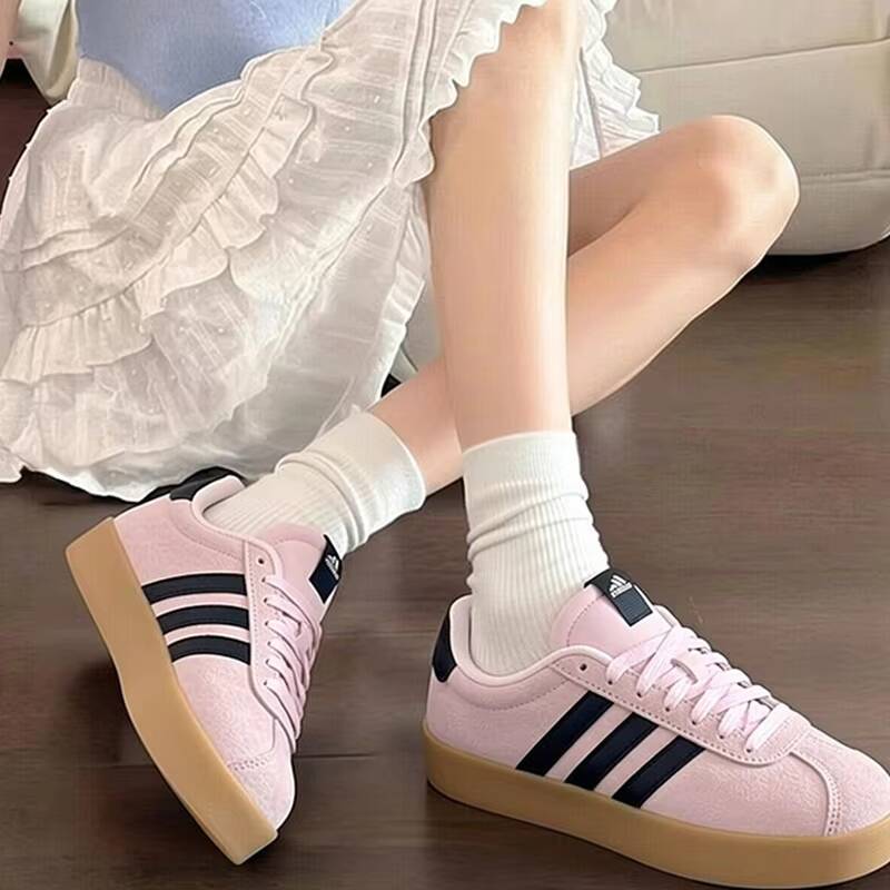 Women'S Shoes Pink Adidas - Damen Low Adidas Top Skateboarding Sneakers