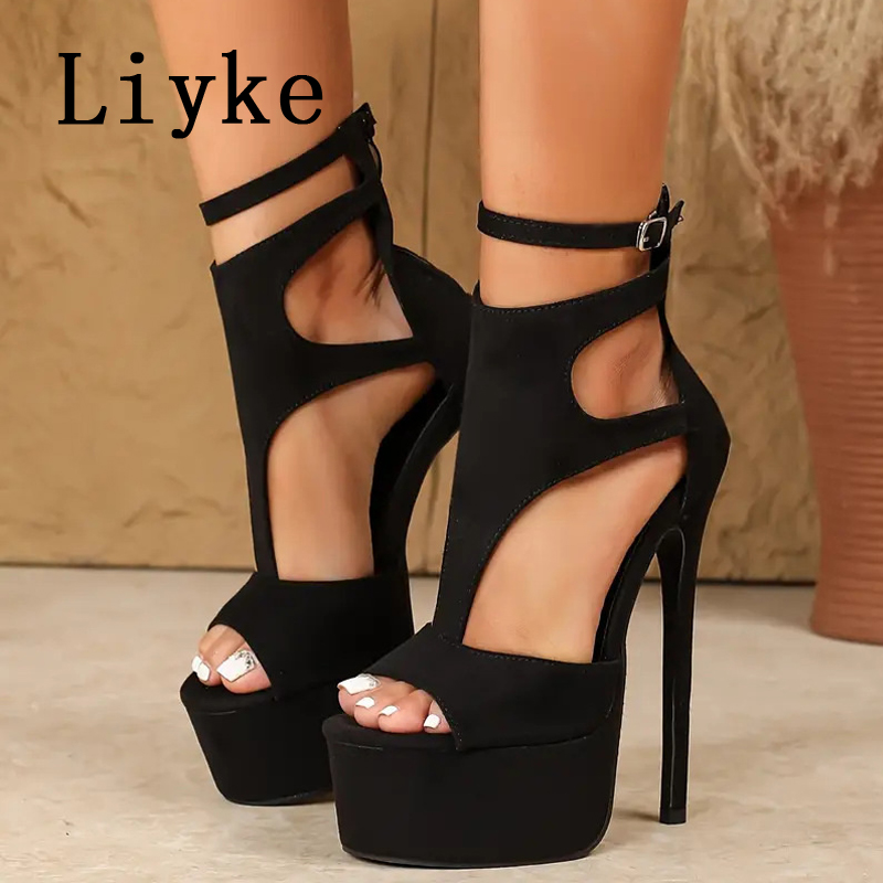 Leopard Print Heels - Liyke Model Show Sexy Extreme High