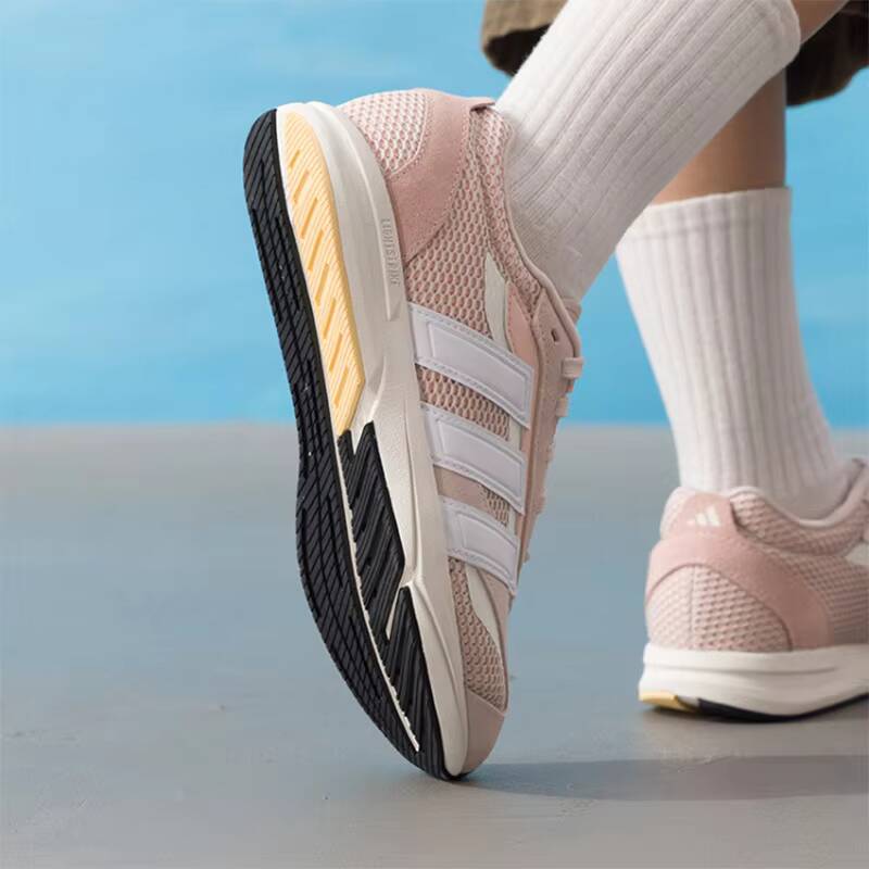 Women'S Shoes Pink Adidas - Beliebte Adidas Hellrosa Wildleder-Mesh Retro-Laufschuhe Weiße