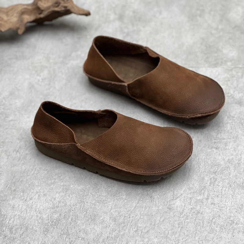 Damen-Slipper aus echtem Leder – Loafer Flat Women Bewertung und Preis