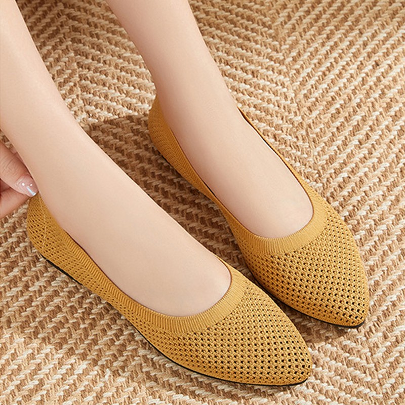 Flache Damenschuhe, gestrickte – Loafer Flat Women Bewertung und Preis