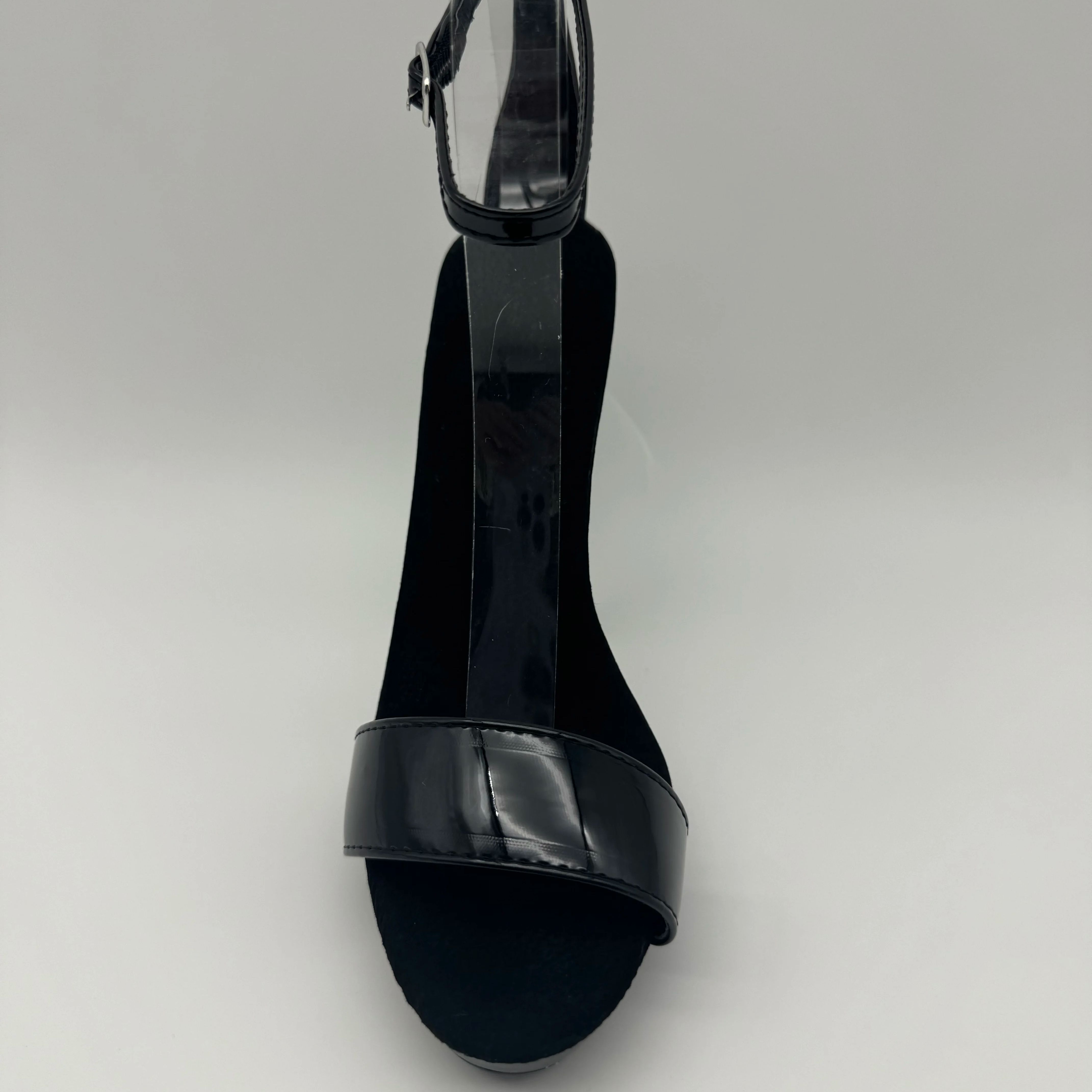 Schwarze Lackleder-Stilettos,  – Wide Fit Heels Bewertung und Preis
