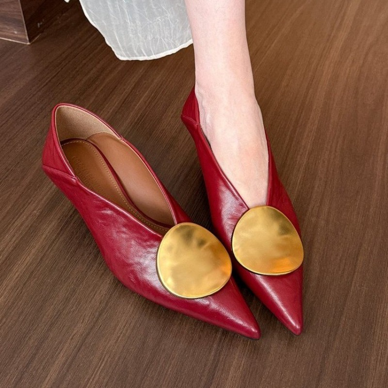 2025 frühling Sommer Spitz Sch – Women Shoes Heels Bewertung und Preis