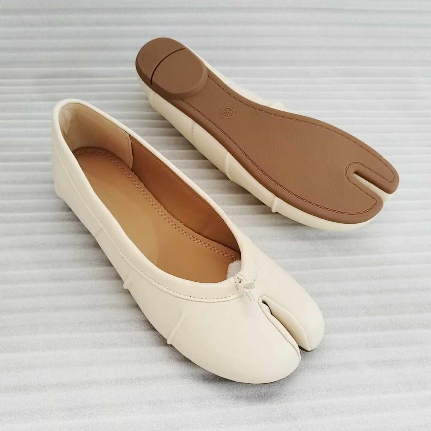 NEUE Split-Toe-Flachschuhe für – Loafer Flat Women Bewertung und Preis