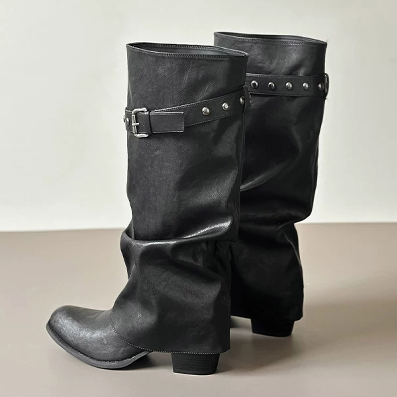 ZAROY Kniehohe Stiefel mit wei – Wide Fit Heels Bewertung und Preis