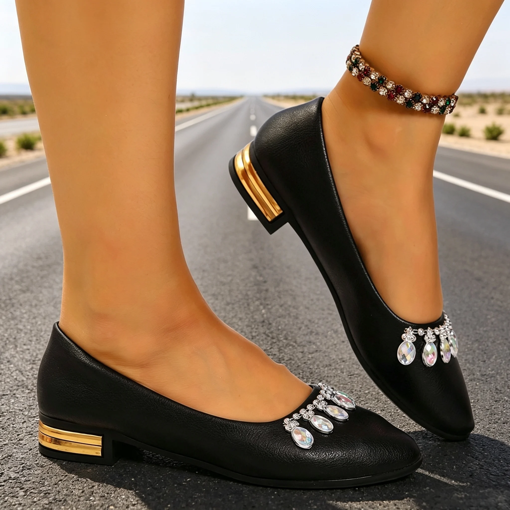 Damen Flache Schuhe mit Spitze – Loafer Flat Women Bewertung und Preis