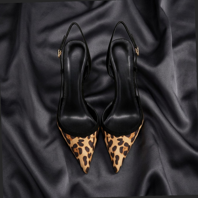 Yuejinlong # YJ26-802, Schwarz – Leopard Print Heels Bewertung und Preis