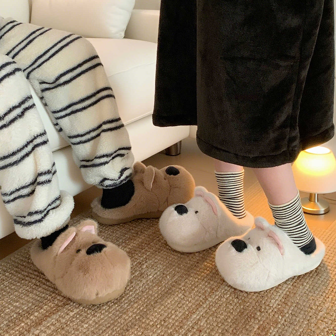 Flauschige Cartoon-Hausschuhe  – Loafer Flat Women Bewertung und Preis