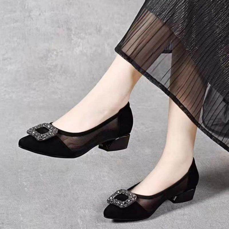 Elegante Spitze Mesh-Pumps mit – Women Shoes Heels Bewertung und Preis